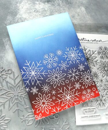 Alternative view of Concord & 9th -  Kristina Werner - Snowflake Season Easy Repeat Background Stamp (6 x 6)