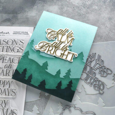 Alternative view of Concord & 9th -  Kristina Werner - Trees and Forest Stencil Pack (4 qty; 6 x 9)