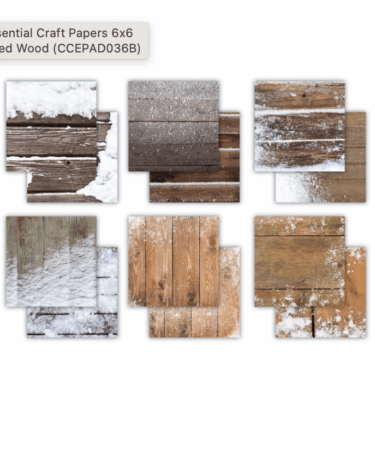 Alternative view of Craft Consortium Essential Craft Papers 12x12 Inch Paper Pad Frosted Wood