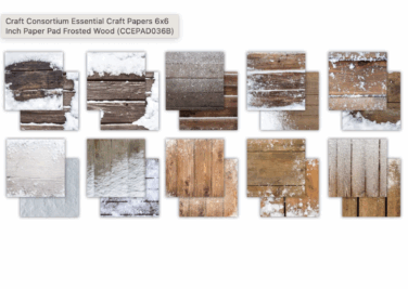 Alternative view of Craft Consortium Essential Craft Papers 6x6 Inch Paper Pad Frosted Wood