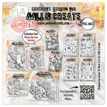 AALL & CREATE  -  Collection Pack 12x12 (inch) - Monochrome Garden