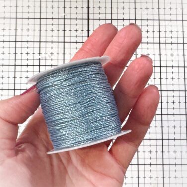 IL NEGOZIO DELLA MAMMA DI CLE - FILO METALLICO DECORATIVO- 25 METRI -AZZURRO CHIARO