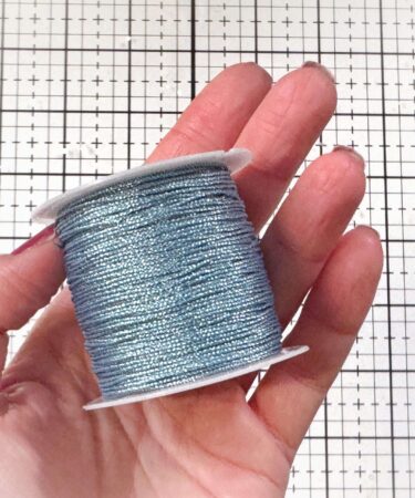 IL NEGOZIO DELLA MAMMA DI CLE - FILO METALLICO DECORATIVO- 25 METRI -AZZURRO CHIARO