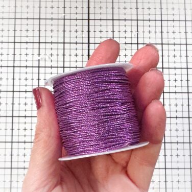 IL NEGOZIO DELLA MAMMA DI CLE - FILO METALLICO DECORATIVO- 25 METRI -VIOLA