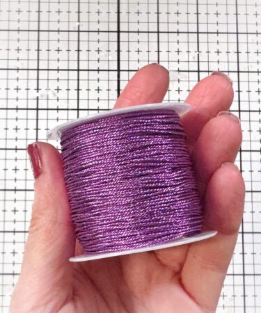 IL NEGOZIO DELLA MAMMA DI CLE - FILO METALLICO DECORATIVO- 25 METRI -VIOLA