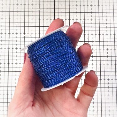 IL NEGOZIO DELLA MAMMA DI CLE - FILO METALLICO DECORATIVO- 25 METRI -BLU SCURO