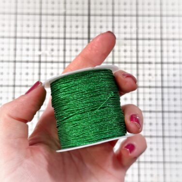 IL NEGOZIO DELLA MAMMA DI CLE - FILO METALLICO DECORATIVO- 25 METRI -VERDE CHIARO