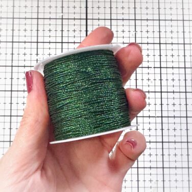 IL NEGOZIO DELLA MAMMA DI CLE - FILO METALLICO DECORATIVO- 25 METRI -VERDE SCURO