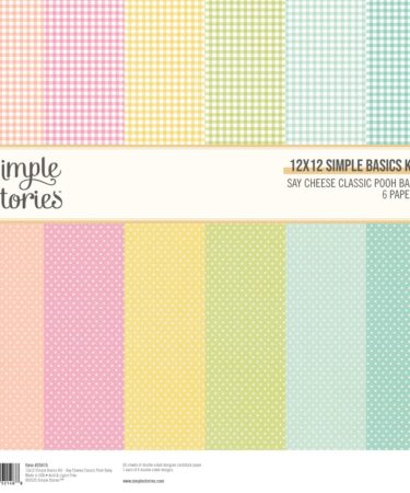 SIMPLE STORIES - Collezione  Say Cheese Classic Pooh Baby- 12x12 Simple Basics Kit