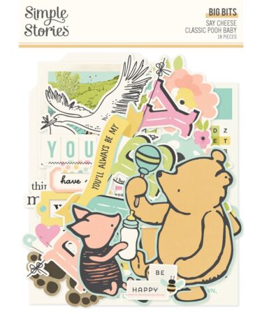 SIMPLE STORIES - Collezione  Say Cheese Classic Pooh Baby-  Big Bits & Pieces