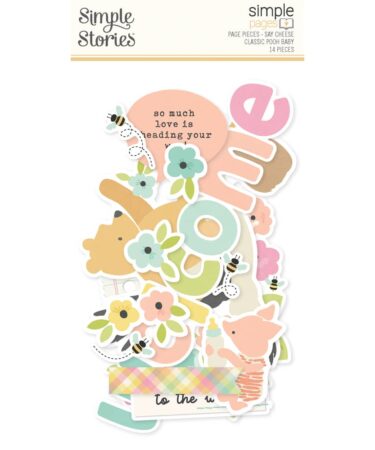 SIMPLE STORIES - Collezione  Say Cheese Classic Pooh Baby- Simple Pages Page Pieces