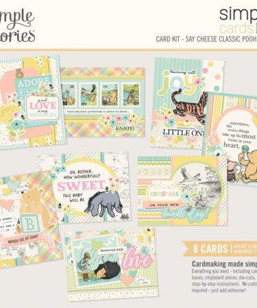 SIMPLE STORIES - Collezione  Say Cheese Classic Pooh Baby-  Simple Cards Card Kit