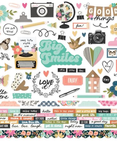 SIMPLE STORIES - Collezione Take Note -  Cardstock Stickers