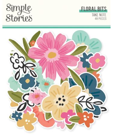 SIMPLE STORIES - Collezione Take Note -  Floral Bits & Pieces