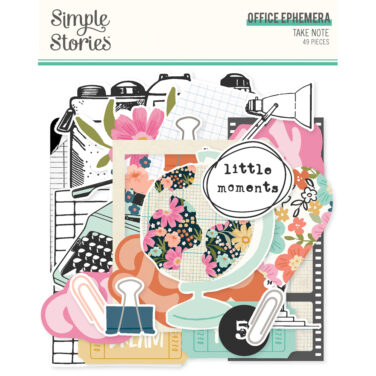 SIMPLE STORIES - Collezione Take Note -  Office Ephemera