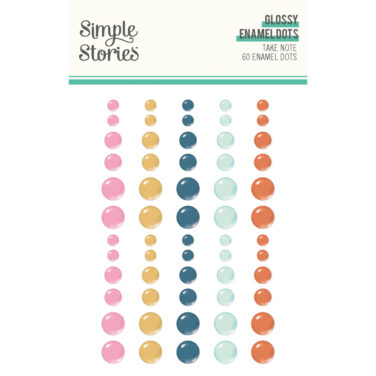 SIMPLE STORIES - Collezione Take Note -  Glossy Enamel Dots