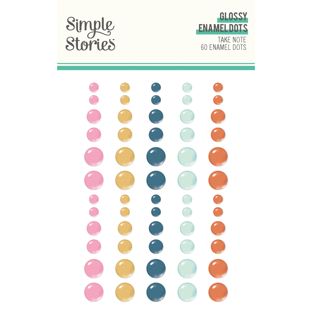 SIMPLE STORIES - Collezione Take Note - Glossy Enamel Dots