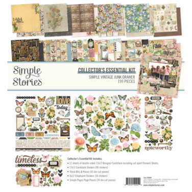 SIMPLE STORIES - Collezione Simple Vintage Junk Drawer - Collectors Essentials Kit