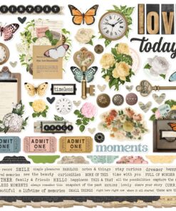 SIMPLE STORIES - Collezione Simple Vintage Junk Drawer - Cardstock Stickers
