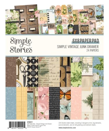 SIMPLE STORIES - Collezione Simple Vintage Junk Drawer -  6x8 Pad