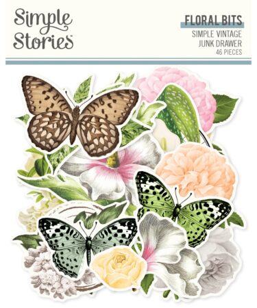 SIMPLE STORIES - Collezione Simple Vintage Junk Drawer - Floral Bits & Pieces