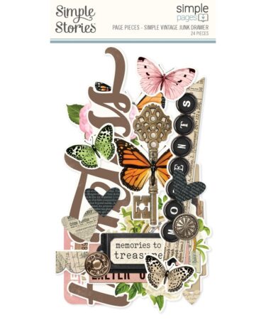 SIMPLE STORIES - Collezione Simple Vintage Junk Drawer - Simple Pages Page Pieces