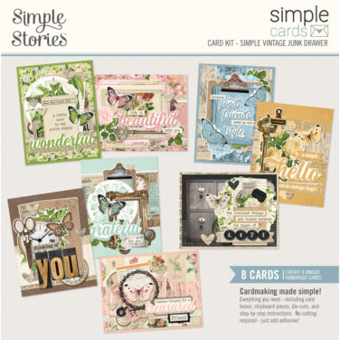 SIMPLE STORIES - Collezione Simple Vintage Junk Drawer -  Simple Cards Card Kit