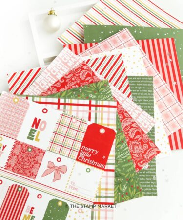 Alternative view of THE STAMP MARKET - MERRY LITTLE CHRISTMAS 6X6 PATTERN PAPER