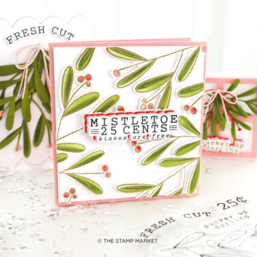 Alternative view of THE STAMP MARKET - MISTLETOE STENCIL