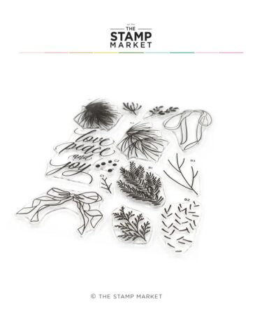 THE STAMP MARKET - GOOD CHEER GREENERY STAMP