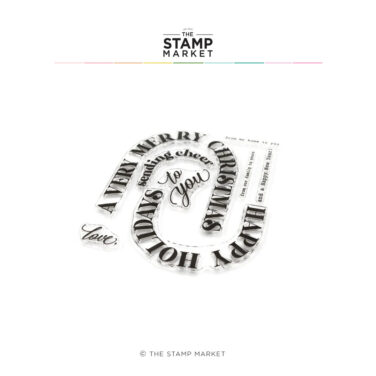 THE STAMP MARKET - ARCHED HOLIDAY GREETINGS STAMP