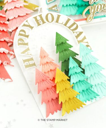 Alternative view of THE STAMP MARKET - ARCHED HOLIDAY GREETINGS STAMP