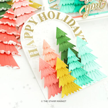 Alternative view of THE STAMP MARKET - ARCHED HOLIDAY GREETINGS STAMP