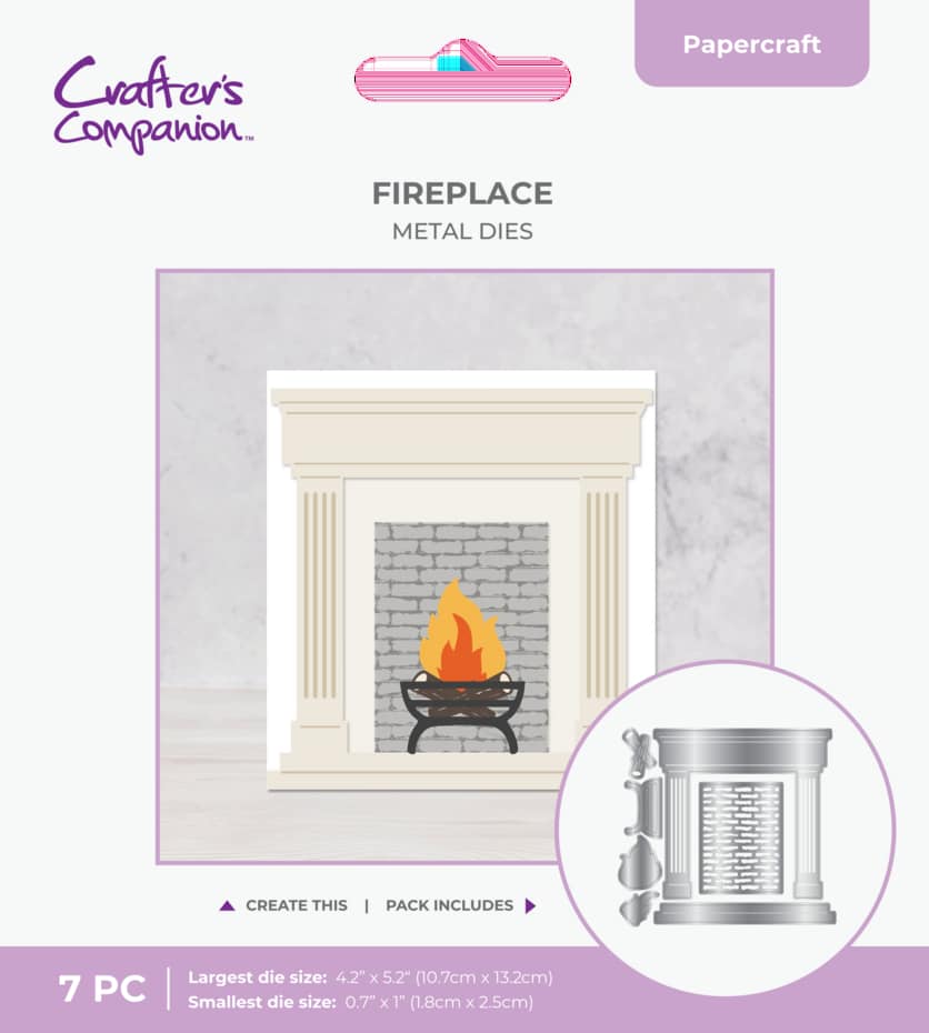 Crafter's Companion Door & Fireplace Die Set Fireplace