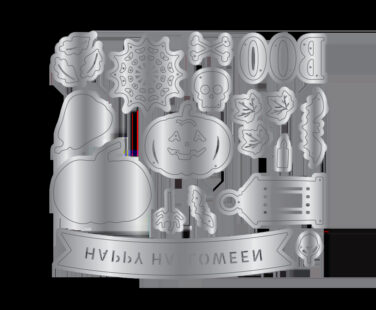 Alternative view of Crafter's Companion Door & Fireplace Stamp & Die Halloween & Fall Accessories