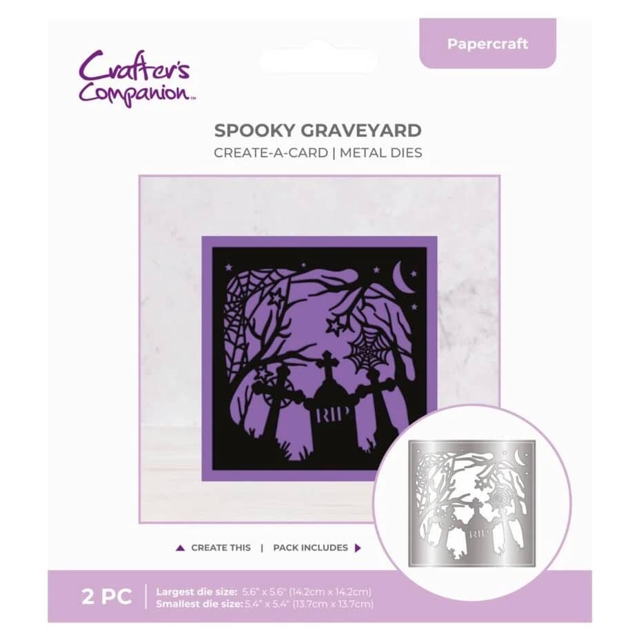 Crafter's Companion Halloween Create-a-Card Dies Spooky Graveyard