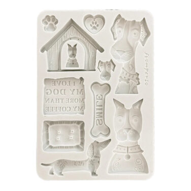 Stamperia Furry Friends A5 Silicon Mould I Love My Dog