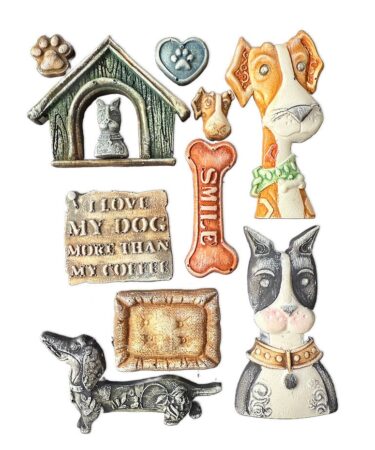 Alternative view of Stamperia Furry Friends A5 Silicon Mould I Love My Dog