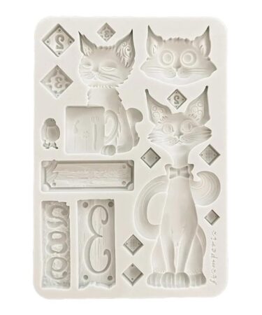 Stamperia Furry Friends A5 Silicon Mould Cats