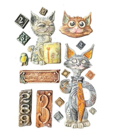 Alternative view of Stamperia Furry Friends A5 Silicon Mould Cats