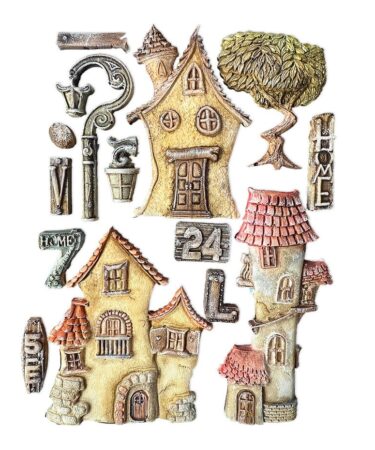 Alternative view of Stamperia Furry Friends A5 Silicon Mould Houses