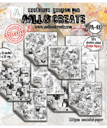 AALL & CREATE  -  Design Paper	12 x 12 (inch) - Speckled Vellum