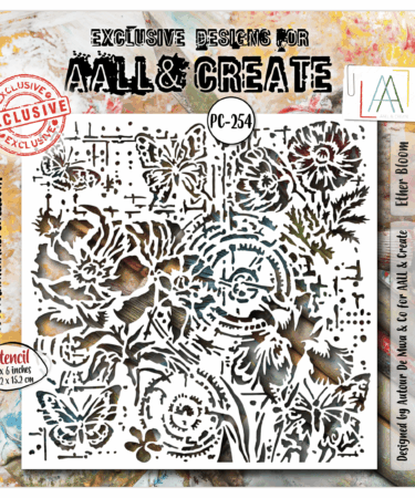 AALL & CREATE  -  Stencil  	6x6 (inch) - Ether Bloom