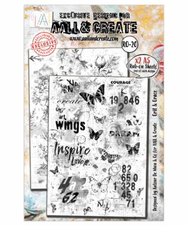 AALL & CREATE  -  Rub-Ons- Edgy Botanica