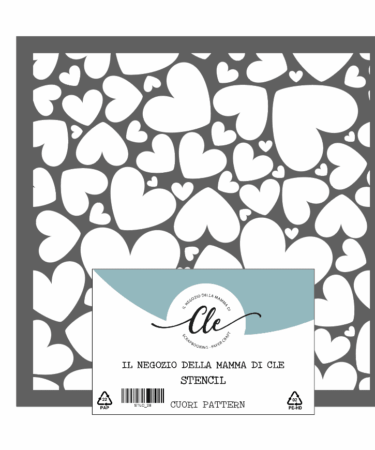 IL NEGOZIO DELLA MAMMA DI CLE- GLI STENCIL DELLA CLE - STENCIL CUORI PATTERN