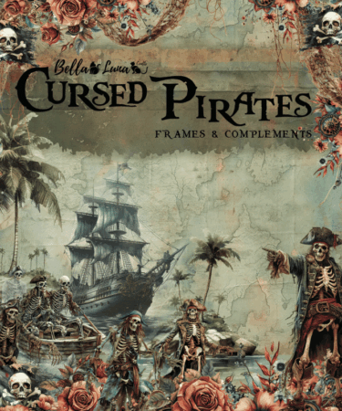 BELLALUNA - Collezione Cursed Pirates -  FRAMES AND COMPLEMENTS COLLECTION 12X12"