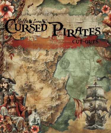 BELLALUNA - Collezione Cursed Pirates - CUT-OUTS COLLECTION 8" x 8"
