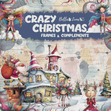 BELLALUNA - Collezione Crazy Christmas - FRAMES AND COMPLEMENTS COLLECTION 12X12"