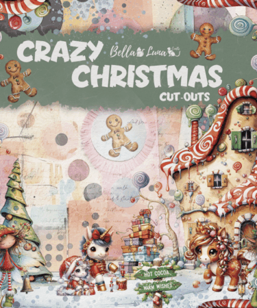 BELLALUNA - Collezione Crazy Christmas - CUT-OUTS COLLECTION 8" x 8"