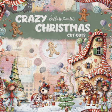 BELLALUNA - Collezione Crazy Christmas - CUT-OUTS COLLECTION 8" x 8"